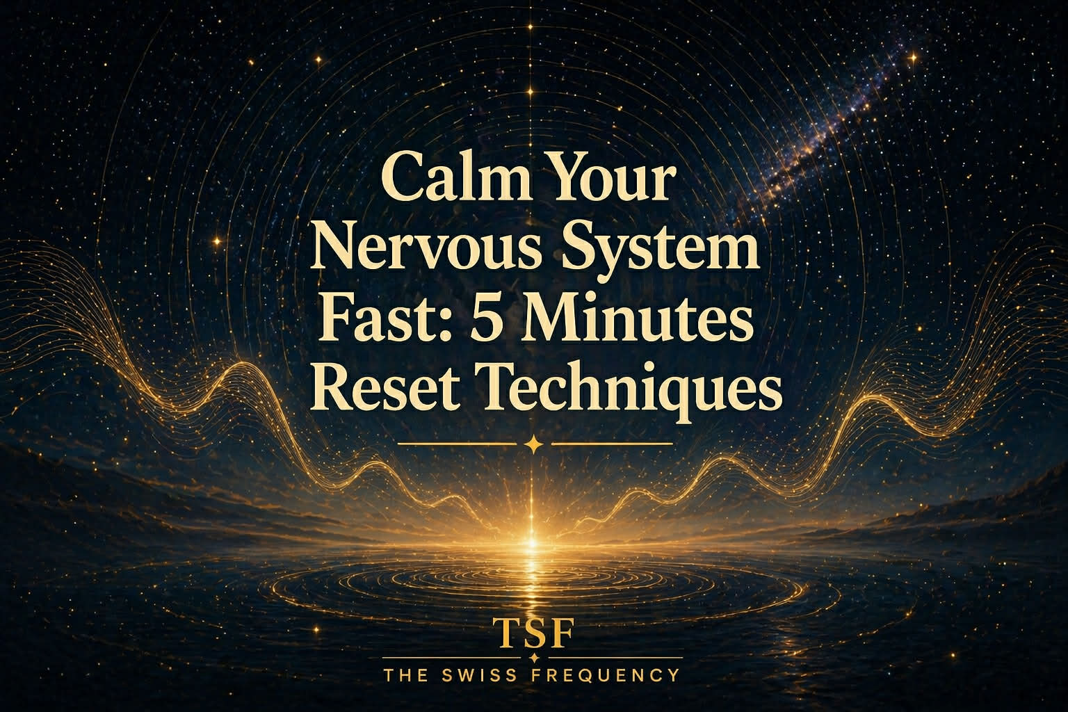 Calm Your Nervous System fast: 5 Minutes Reset Techniques