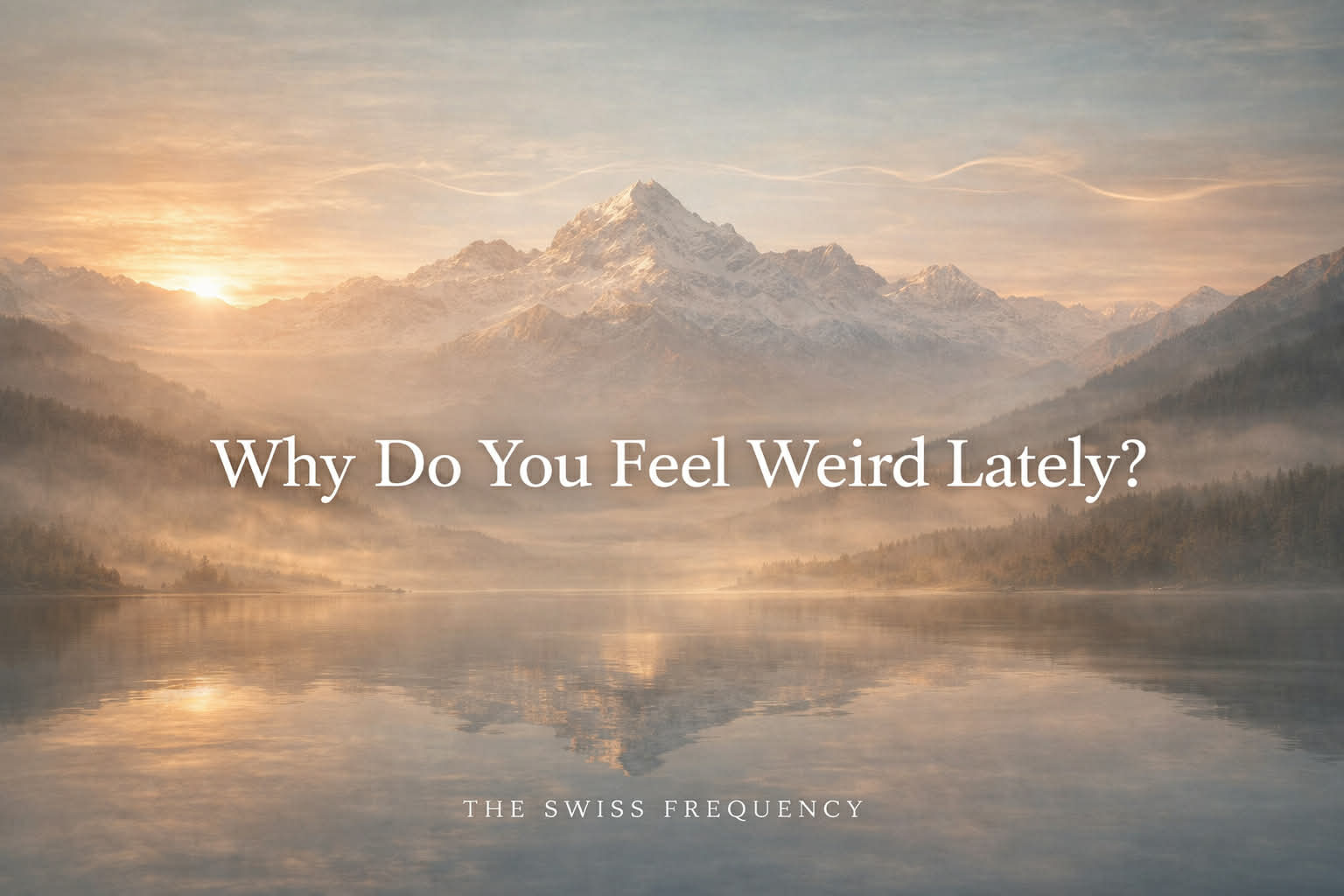 Why Do You Feel Weird Lately?