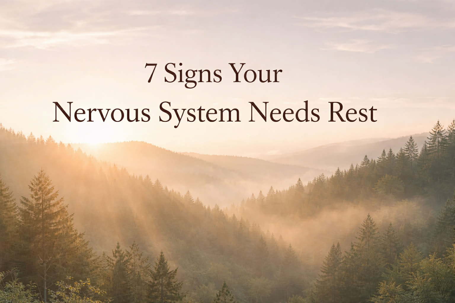 7 SIGNS YOUR NERVOUS SYSTEM NEEDS REST