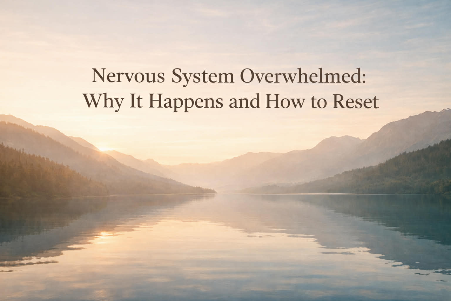 Nervous System Overwhelmed: Why It Happens and how to reset