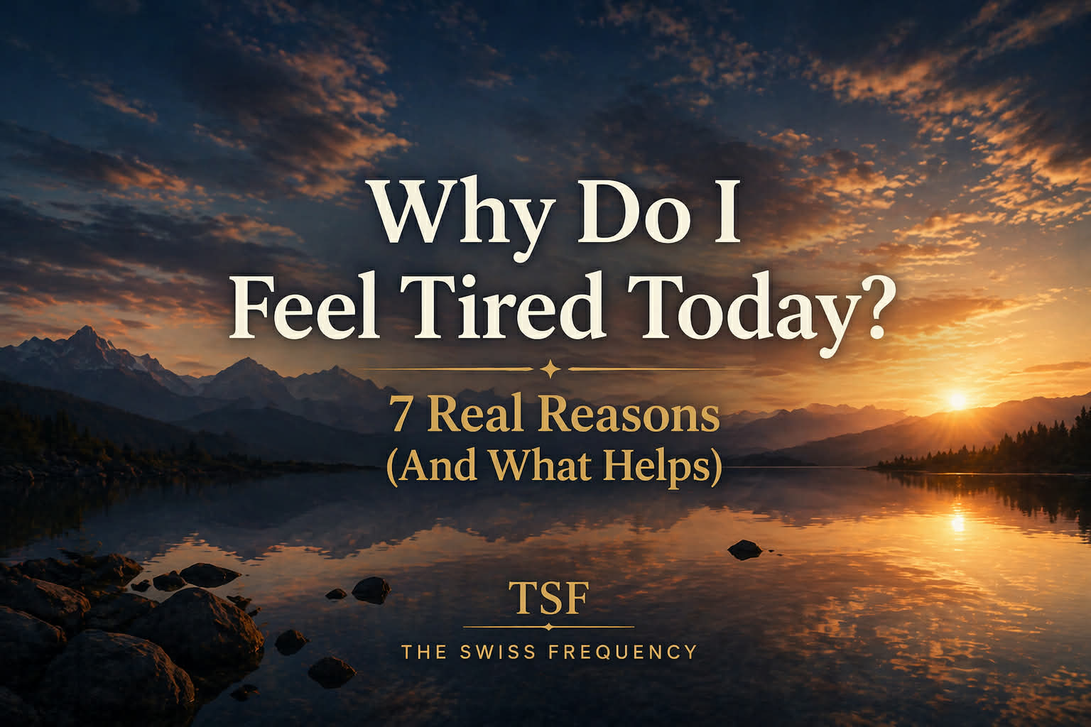 Why Do I Feel Tired Today? 7 Real Reasons (And What Helps)