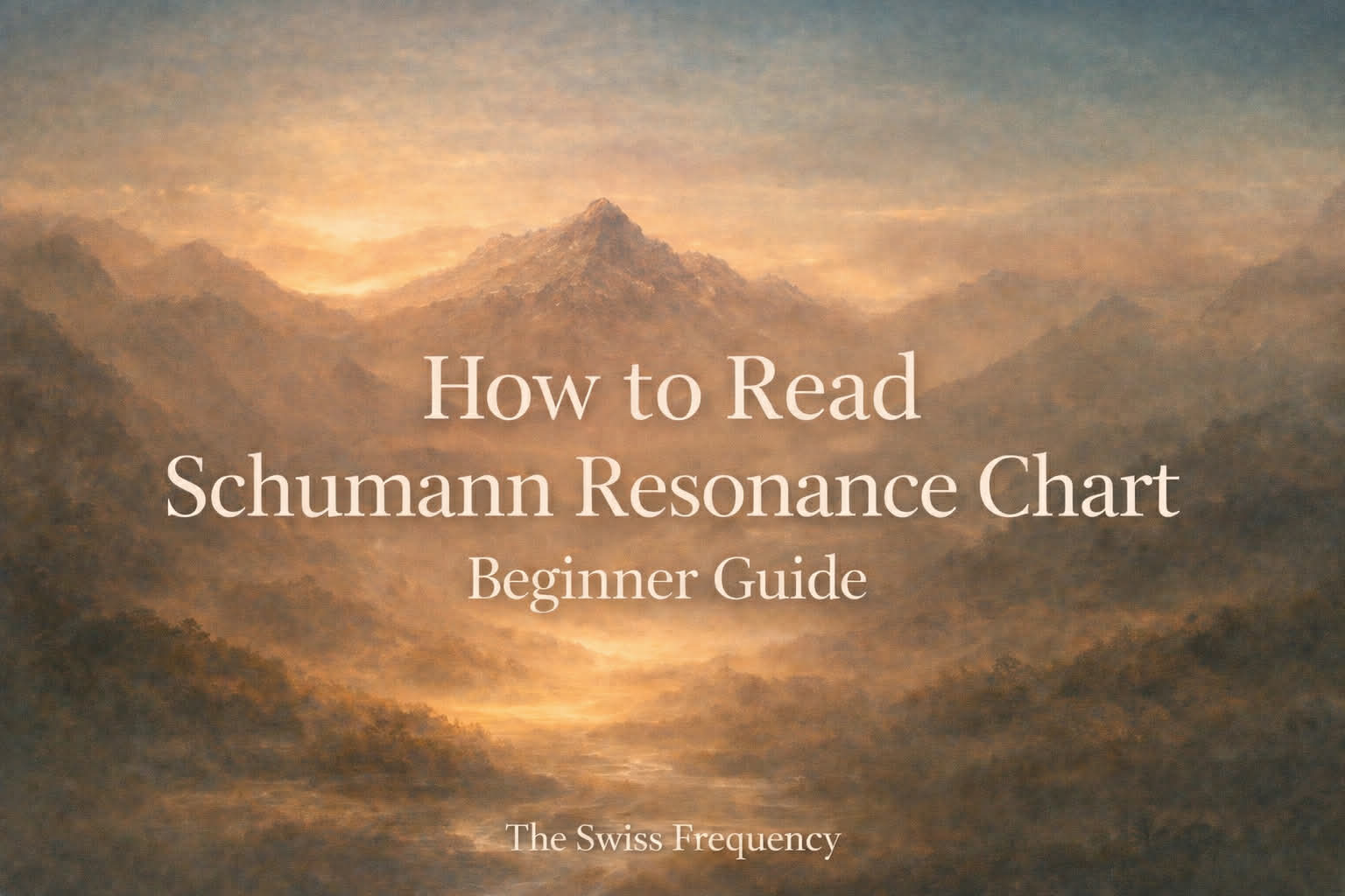 How to Read Schumann Resonance Chart (Beginner Guide)